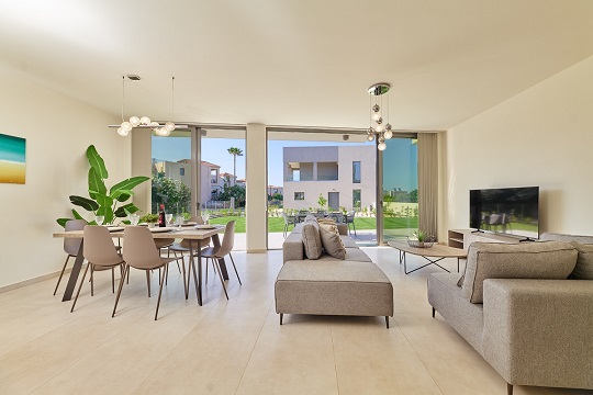 Beach Sand Villas 1 outside in back garden area