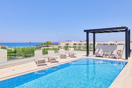 Beach Sand Villas 1 outside in back garden area